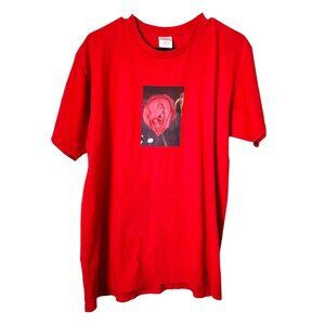 SUPREME ARAKI Hypebeast Rose Tee in red Streetwear shirt size L